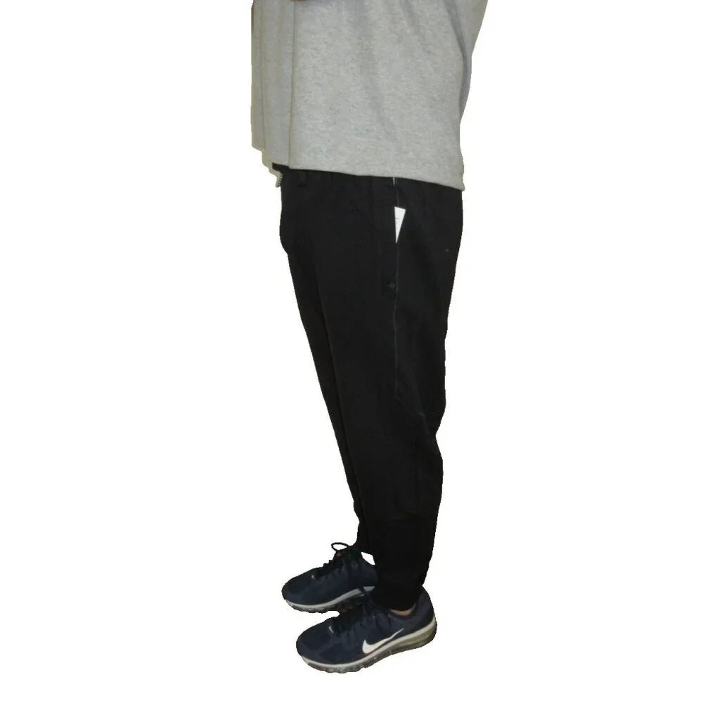 Tasc Performance Men's Varsity Fleece French Terry Jogger Pants Black NWT - Picture 4 of 13